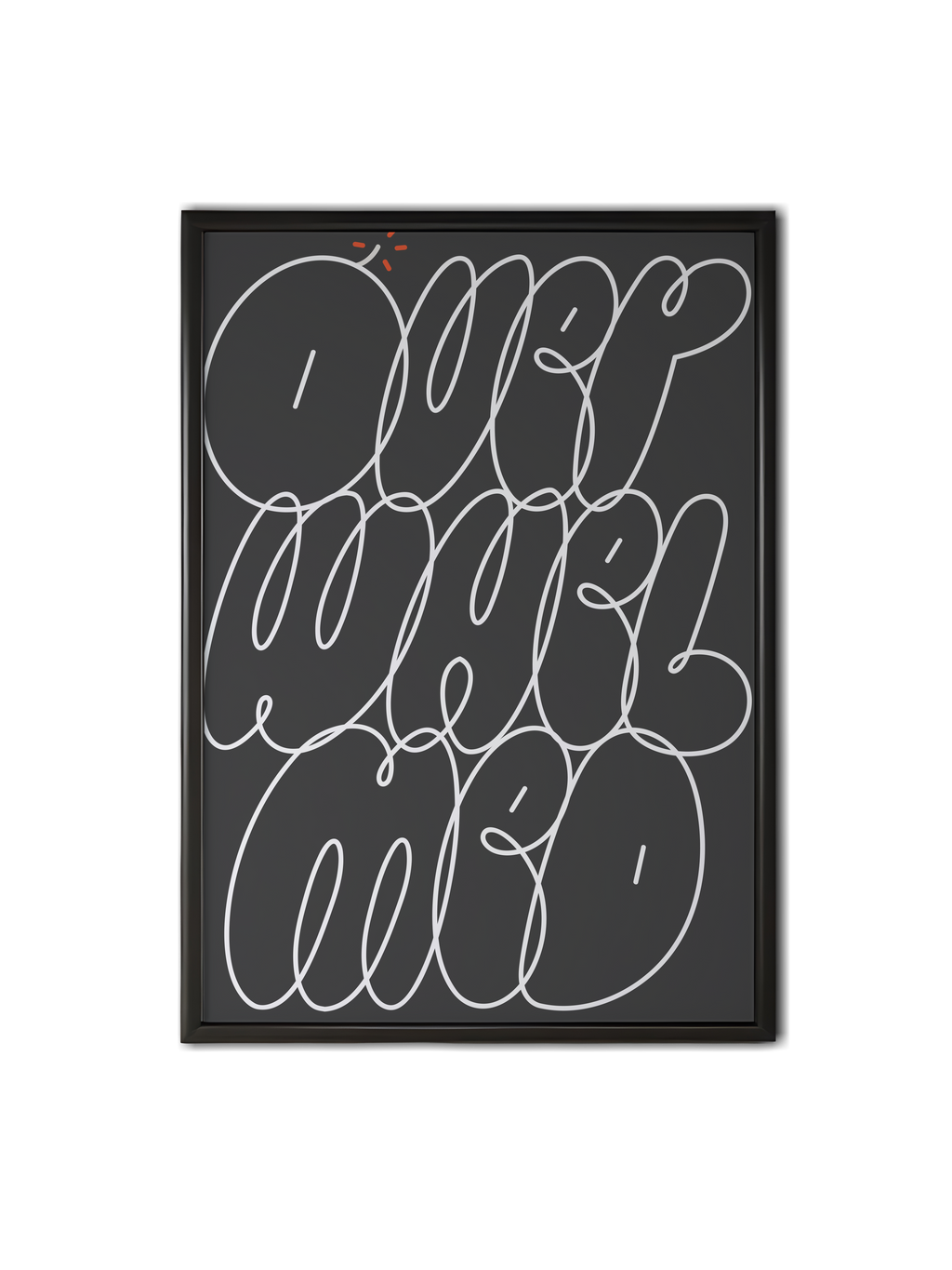 Overwhelmed Lettering Print
