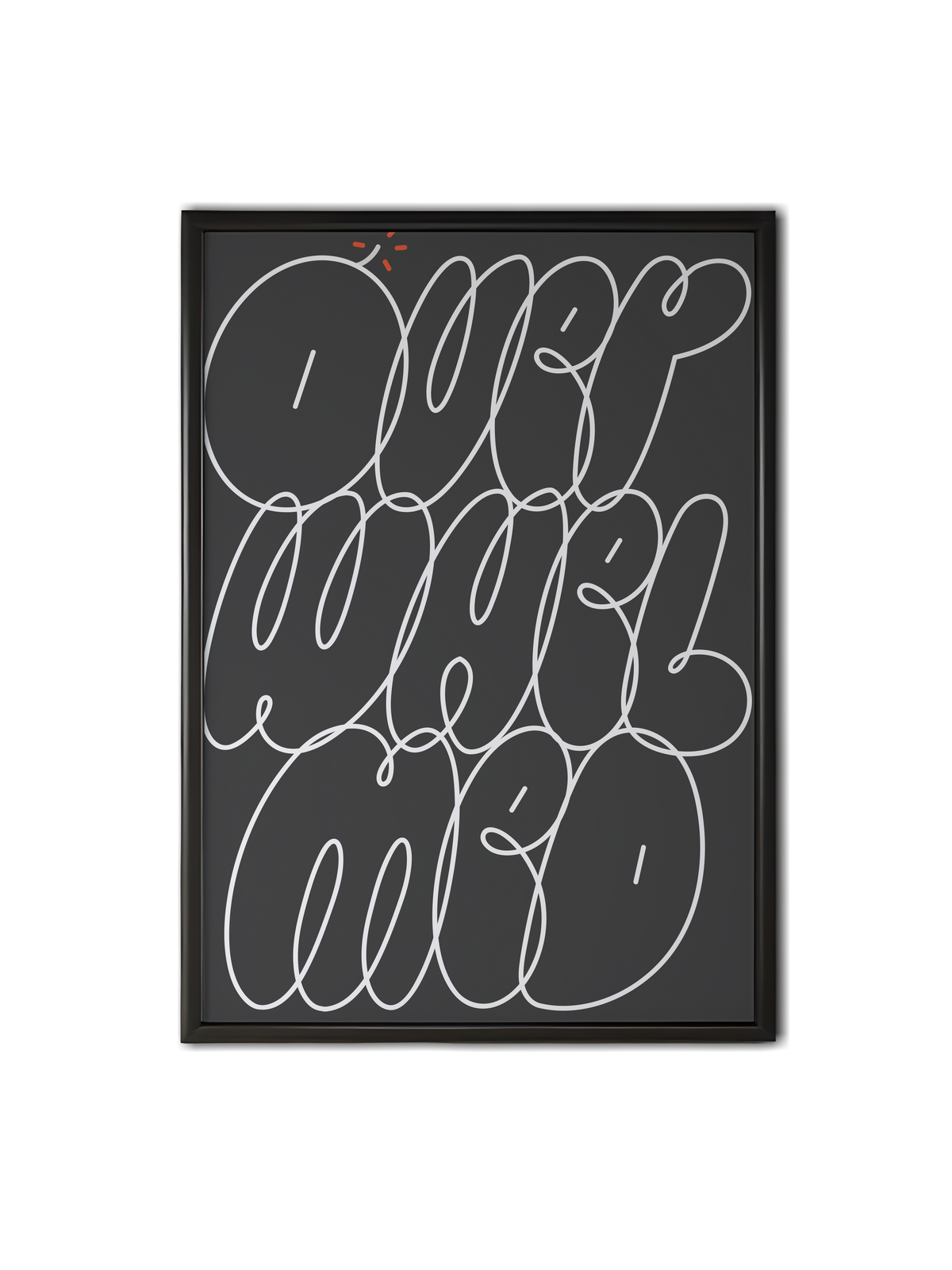 Overwhelmed Lettering Print