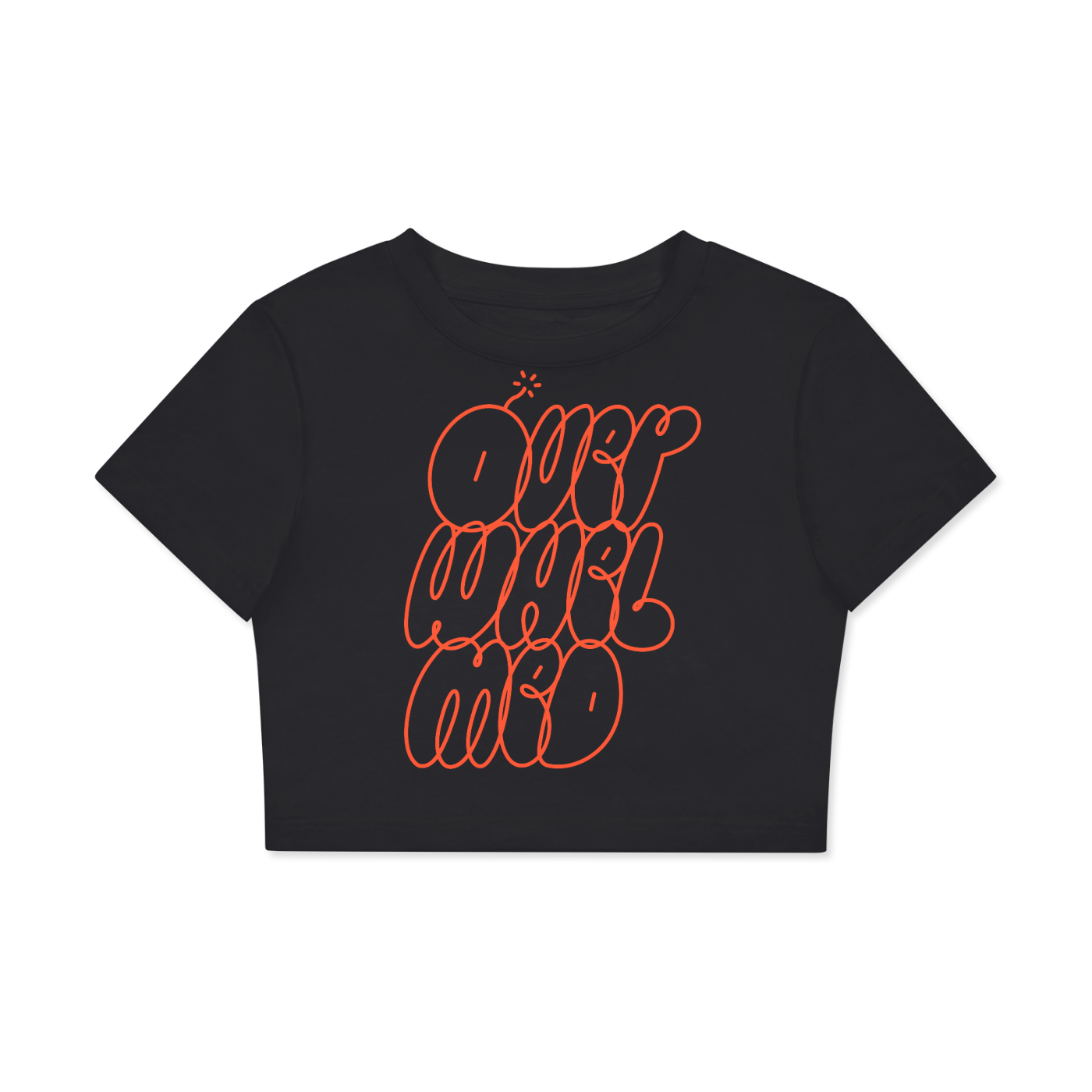 Fitted Crop Cotton T-Shirt