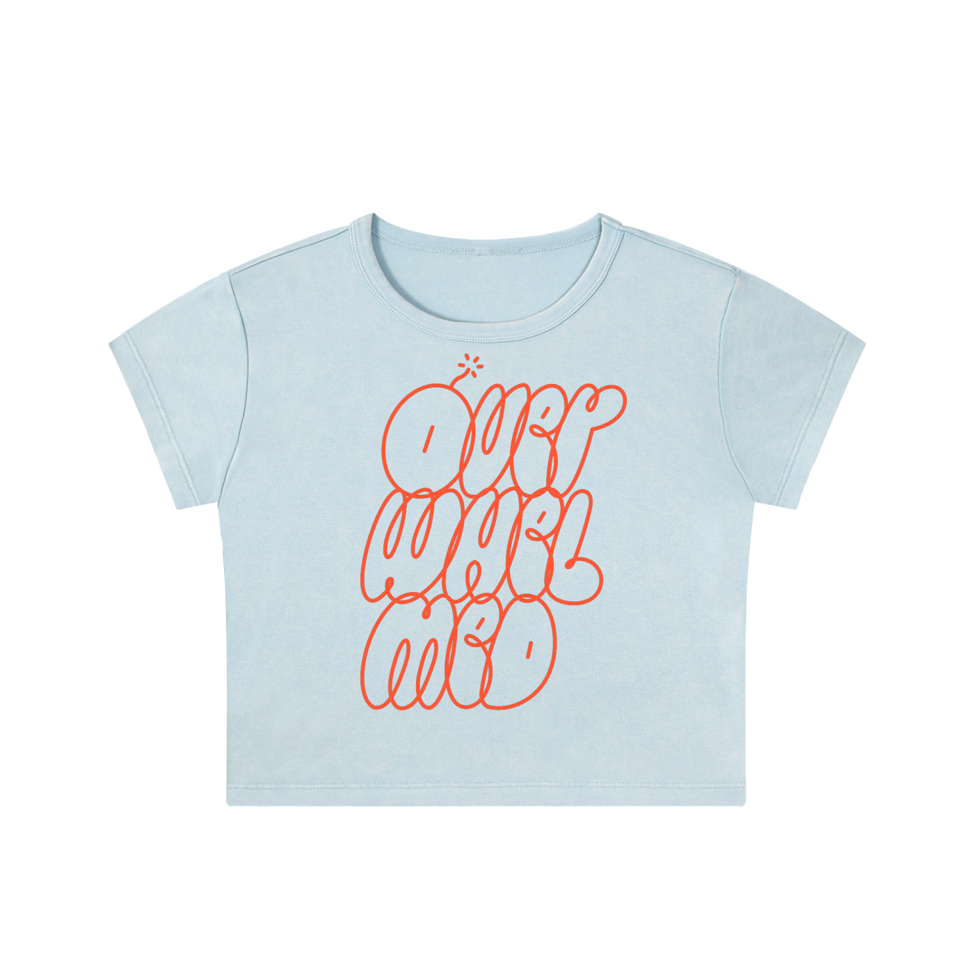 Snow Washed Crop Top